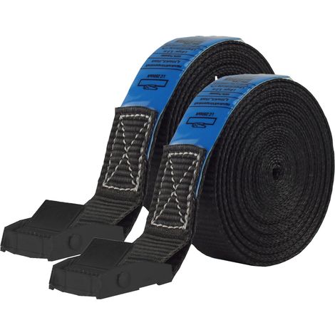 2x Profi Spanngurt Gurt Zurrgurt Klemmschloss Auto 1-tlg 5m 250 kg SCHWARZ (1/5)