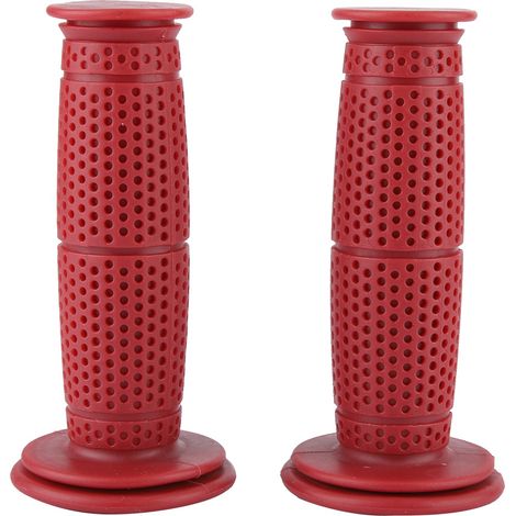 2 TPU-Lenkergriffe (22 mm) für Motorräder/Fahrräder, Rot (1/4)