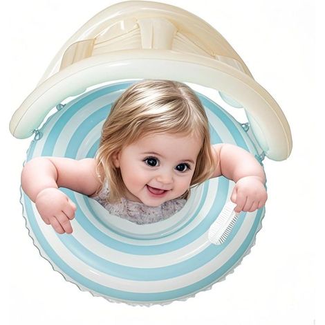 Bouée de natation pour bébé avec toit pare-soleil - Aide à (1/5)