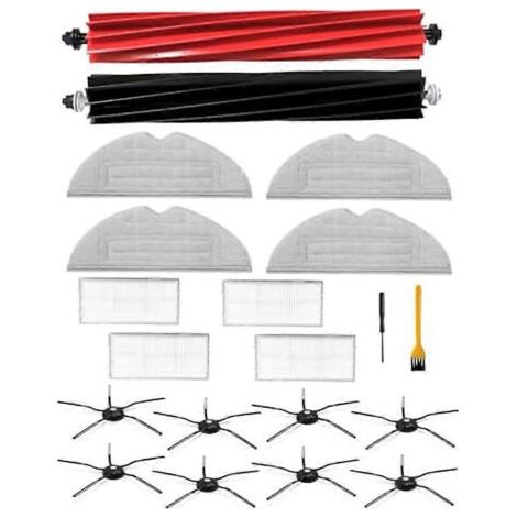 LAN Pour aspirateur robot Roborock S8 / S8+ / S8 Pro Ultra : brosse principale latérale, filtre HEPA, lingette de nettoyage et sacs à poussière (1/5)
