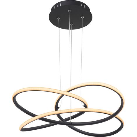 Globo - lámpara colgante - Panda - negro - metal - Ø 60cm - LED - (1/4)