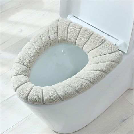 Ensemble de 7 pièces pour abattant de toilettes, accessoires de décoration intérieure, style décoratif (1/5)