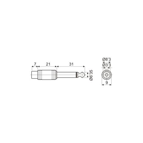 Adaptador estéreo 6.35 mm a hembra RCA de Electro Dh 13.520 8430552022663 (1/2)
