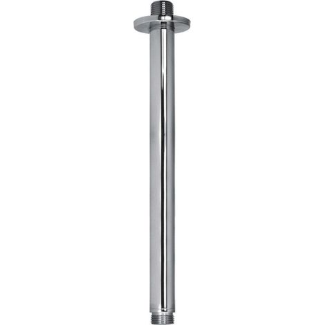Nemo Spring Murlo bras de douche raccordement universel 200 mm fixation plafond en laiton chromé (1/3)