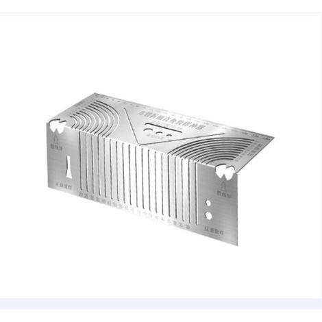 Règle d'angle carrée en acier pliable à 90 degrés, outil de traçage d'angle droit, assistant de règle d'angle (1/5)