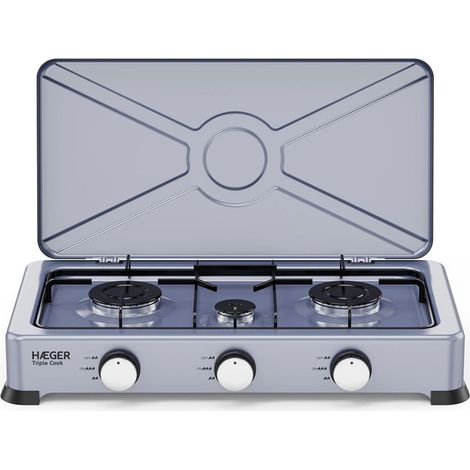 HAEGER FOGAREIRO GAS 3 BOCAS TRIPLE COOK