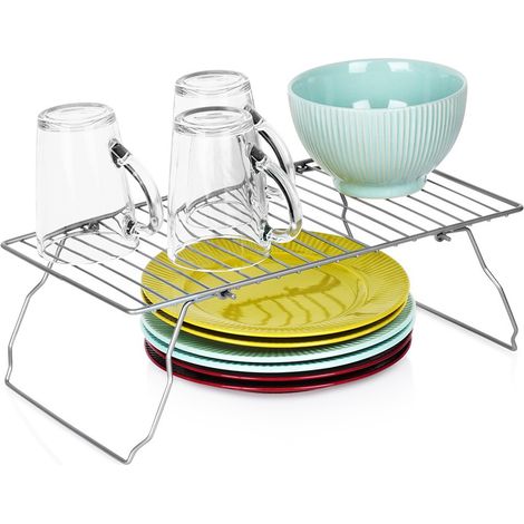 Mensola da cucina pieghevole in metallo grigio 37x21x13,5 cm (1/5)