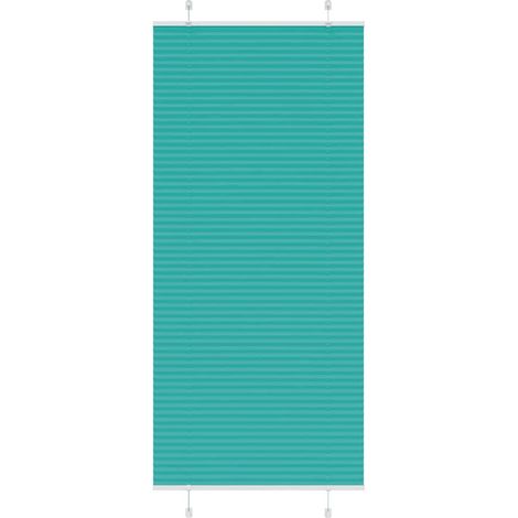 Plissee Petrolgrün 90x200 cm Stoffbreite 89,4 cm Polyester