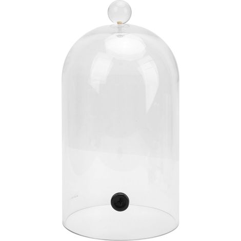 Fumer Cloche, Couvercle de Couverture en Dôme pour Boissons Alimentaires, Accessoire de Dôme Fumeur de Cocktails Acrylique Transparent, avec Port en Caoutchouc, Gâteau, Dessert, (1/5)