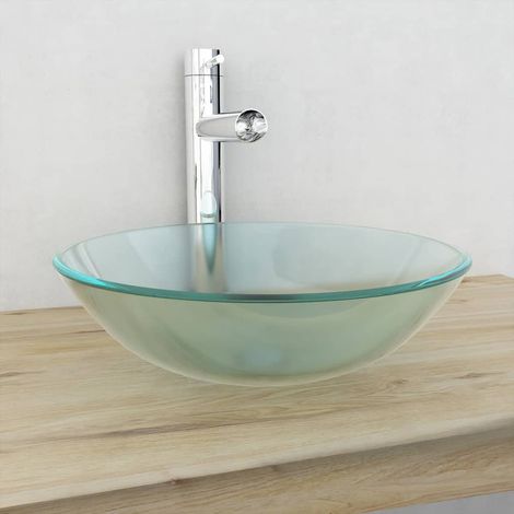 Vasque avec trou de trop-plein/robinet Noir céramique pour salle de bain,Lavabo à poser,Bac à laver HDXV705221 (1/4)