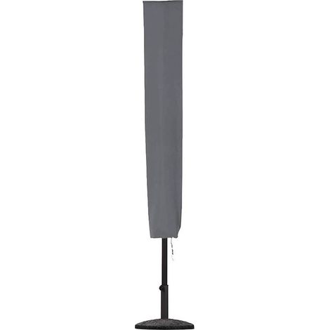 Housse de parasol d'extérieur imperméable en tissu Oxford 600D (gris, 153 x 30 cm) (1/3)
