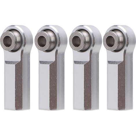 Lot de 4 rotules en alliage métallique pour voiture miniature 1/10, diamètre 7 mm, filetage M4, couleur argent. (1/5)
