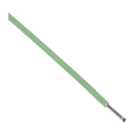 Fil électrique RS PRO, 0,2 mm² 24 AWG, 300 V, ETFE Vert, 50m ( Prix pour Bobine de 50 Mètres )