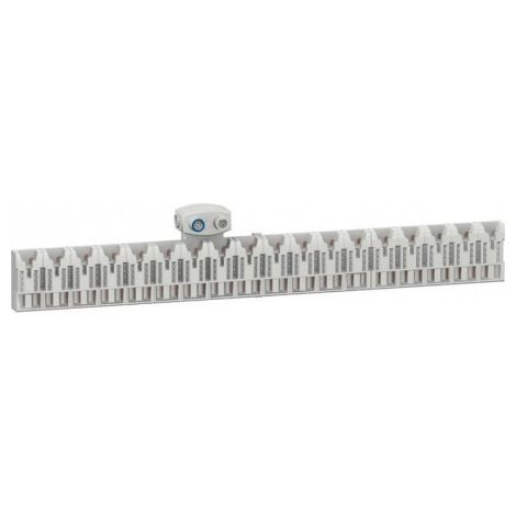 Schneider Electric – Répartiteur 18 modules 1P+N 63A – Modulaire embrochable Districlic XE 36 pas de 9mm – Bornes d'alimentation pour installation électrique