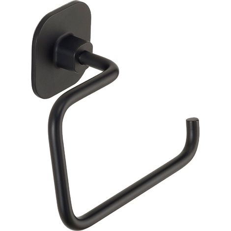 Wandmodell Toilettenpapierhalter Aus Schwarzem Edelstahl  Timo