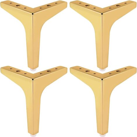 Pieds De Canapé - Pieds De Meuble Triangle En Métal - Pour Canapé Chaise Table Basse Armoire - 4 Pièces