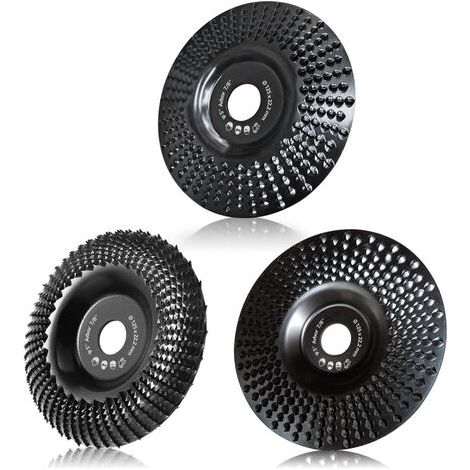 Disco per smerigliatrice per legno da 125 mm, 3 pezzi di dischi abrasivi per modellare, rettificare e tagliare le mole per smerigliatrice angolare