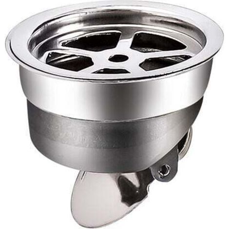 Tapón de desagüe de piso que bloquea los olores, válvula unidireccional, junta de filtro de desagüe de ducha, tapa, accesorios de desagüe para cocina y baño, 1 unidad (tipo corto) (1/5)