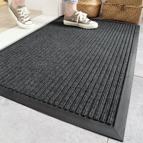 Tapis de Porte Paillasson d'Entree Interieur et Extérieur 45 x 75 cm Tapis Antidérapant et Absorbant, Lavable, Tapis pour Intérieur, Extérieur, Chambre, Cuisine, Entrée, Couloir (1/3)
