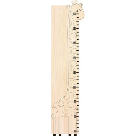 Toise girafe en bois (1/4)