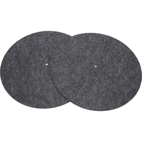Tapis de platine vinyle antistatique et réduisant les vibrations, lot de 2. (1/5)