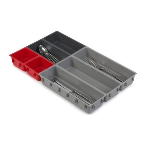 Organizzatore cucina joseph joseph grigio 7 pezzi modulari (1/2)