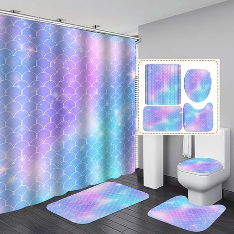 Rideau Douche Tapis Bain Assortis P1 (1/5)