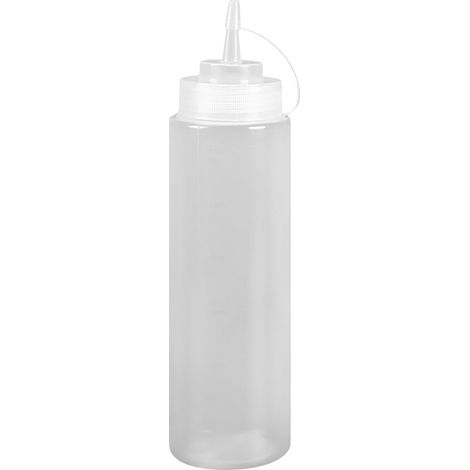 Bouteille À Condiments - 24 Oz - En Plastique HDPE Alimentaire - Pour Sirop Ketchup Vinaigrette Huile - Bouteille À Pulvérisation Précise - Lot De 1 (1/5)
