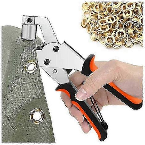 Pince à œillets pour bâches, jeu de 300 œillets (diamètre 10 mm), pince à œillets 10 mm pour bâches (1/4)