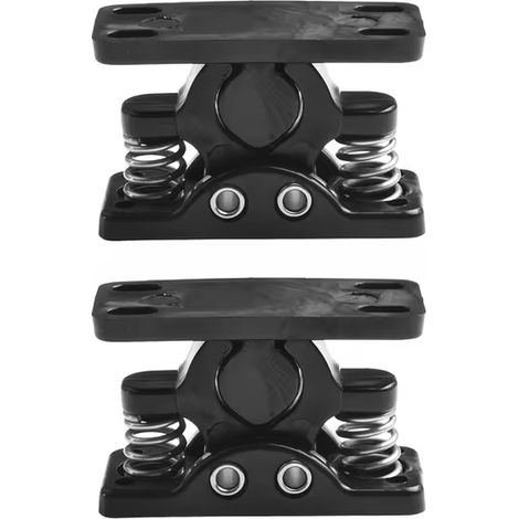 Lot de 2 loquets a double rouleau a ressort en acier inoxydable pour camping-cars, bateaux et caravanes, avec mecanisme de deverrouillage facile pour une fermeture securisee des portes (1/5)