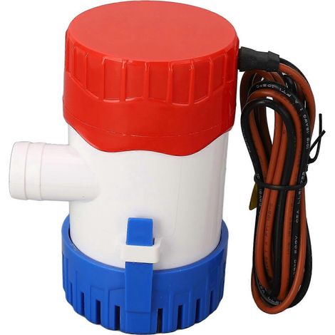 Pompe de cale 12 V CC, semi-automatique, silencieuse, électrique, pour bateaux, ferries, yachts, mer et jardin.