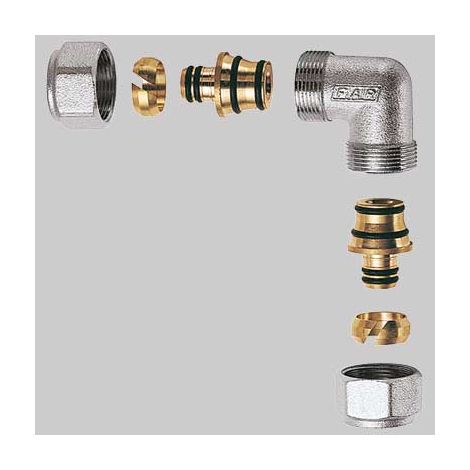 GOMITO DOPPIO CROMATO FAR COMPLETO  1 x 26 x 3     FAR