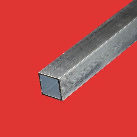 Tubo cuadrado aluminio 25x25 mm  Largo en metros: 4 metros