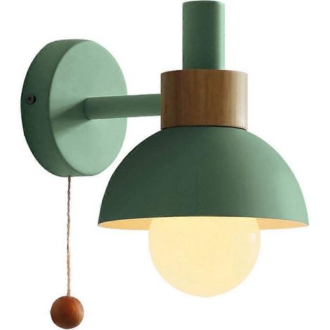 Lampe de salon/porche/allée, style nordique minimaliste moderne, lampe de chevet, applique murale Macaron (verte) (1/5)