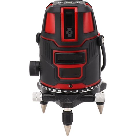 Niveau laser à 5 lignes, outil d'auto-nivellement haute précision, niveau laser vertical et horizontal, prise UE 110-240 V