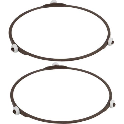 Anillo giratorio para plato giratorio de microondas, plato giratorio para microondas, rodillo universal, plástico, para platos giratorios de vidrio, para bandejas de microondas, anillo giratorio (1/4)