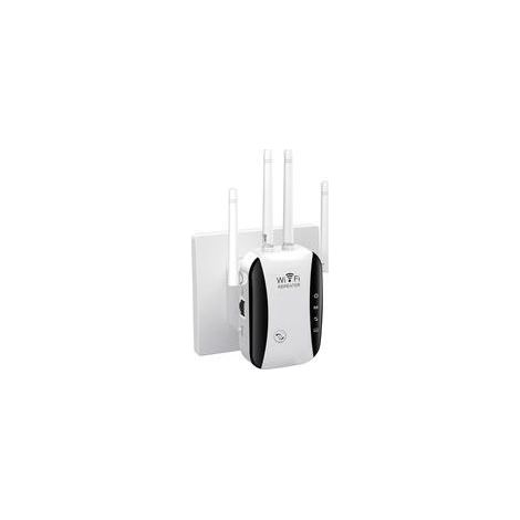 Répéteur WiFi 300Mbps - Amplificateur 2.4GHz, 4 Antennes, 1 Port LAN, Compatible avec Toutes Box Internet (1/5)