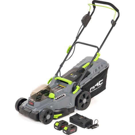 Rasaerba a batteria Nac 37 cm, 2x20V, 2x4Ah, motore efficiente, taglio preciso, ideale per giardini di medie dimensioni, design ergonomico, autonomia estesa, lunga durata, facile da usare, facile da p (1/2)