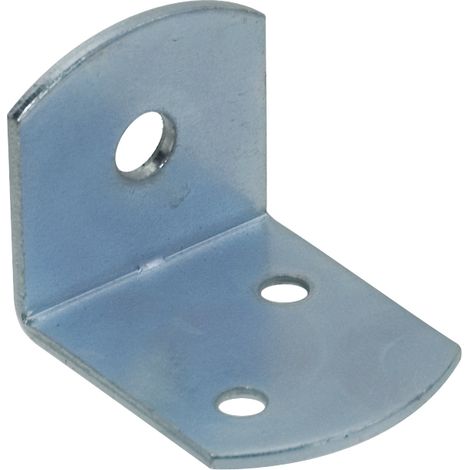 PIASTRINA DI GIUNZIONE ANGOLARE FERRO ZINCATO 100 PZ.  mm.30x30x36