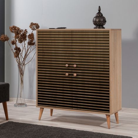 Wandschrank Multilux Sonoma Eiche Melamin 95x111x36 cm