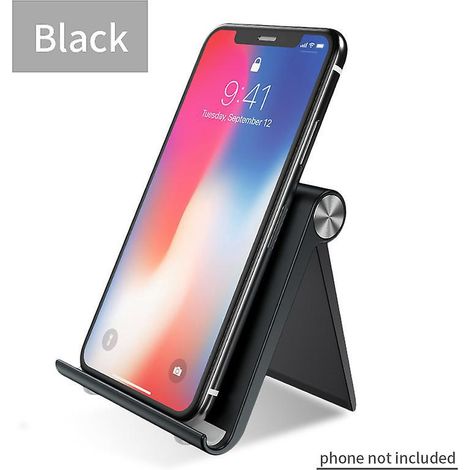 (noir) Support De Tlphone Pliable Posture Rglable Compatible Avec Iphone 14 Plus Pro Max 13 Mini 12 Galaxy S23 S22 S21 Ultra A13 Redmi 10a Pixel (1/5)