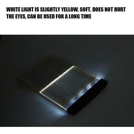 Lampe de Lecture LED veilleuse Wedge Book Eye Care Portable Signet Light Bright Book Board pour la Lecture au lit, Voiture (1/3)