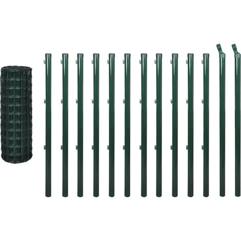 Eurozaun Stahl 25 x 1 m Grün vidaXL (1/3)