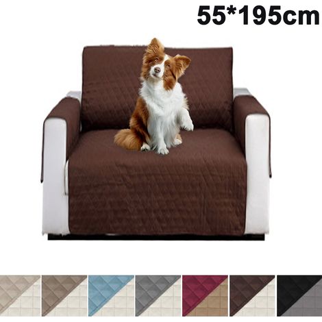 Funda reversible e impermeable para sofá con espuma y correas elásticas, protección para mascotas y niños para la sala de estar. (1/5)