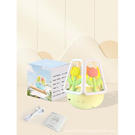 Jaune Veilleuse Tulipe Rechargeable 5 Modes Lumière Décoration Chambre Cadeau Femme (1/5)