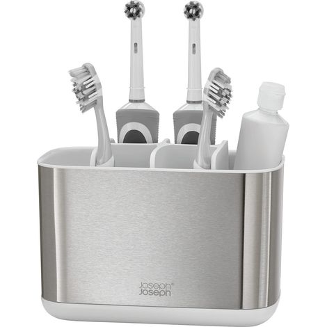 Joseph Joseph EasyStore Porta Spazzolino da Denti Grande Grigio (1/5)