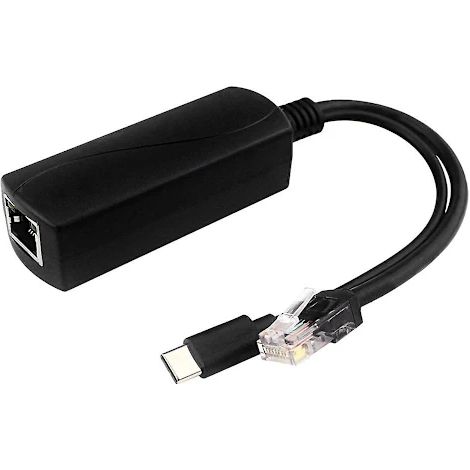Répartiteur PoE NA/Gigabit 5V3A 1000Mbps Type-C pour caméra IP, alimentation via Ethernet, pour réseau RJ45 (1/5)