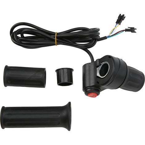 paire de poignées d'accélérateur universelles 12V-99V à demi-prise, 3 vitesses, pour vélo et scooter électriques (1/5)