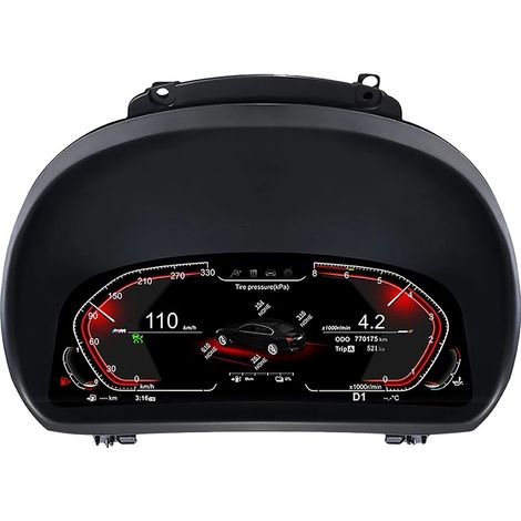 Tableau de bord numérique, écran de 12,3 pouces, fonctionnalité Carplay sans fil, E87 PAS Carplay (1/2)