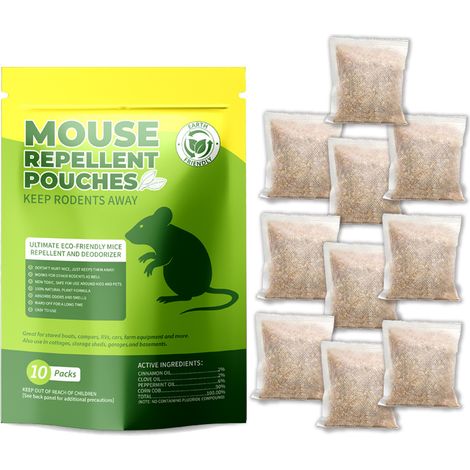 Répulsif anti-rongeurs pour l'intérieur et l'extérieur - 10 pièces (1/5)